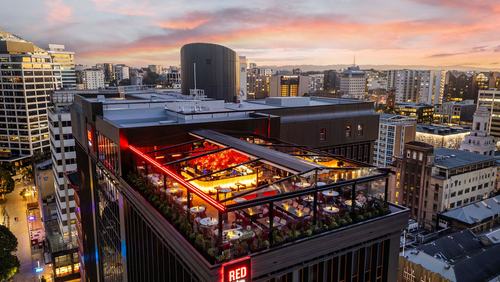Aka Rooftop Drone Shot at Night