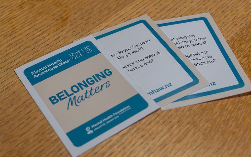 Kōrero cards to prompt meaningful conversations