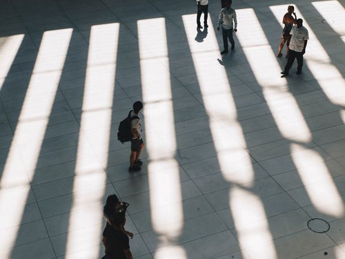 Student walking