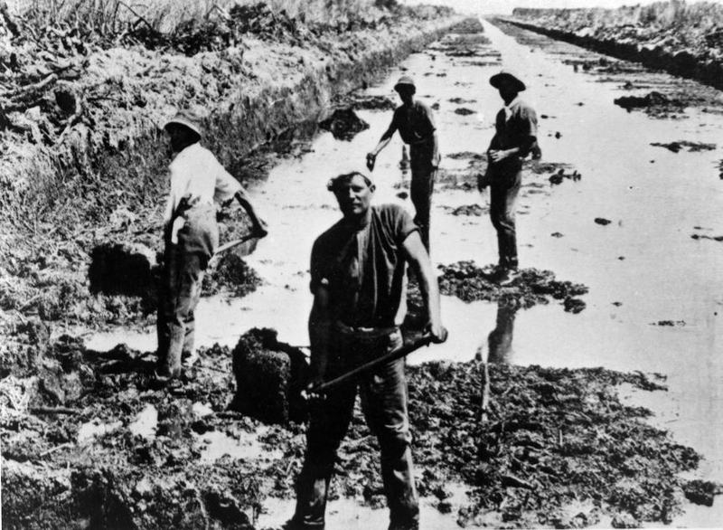 Men labouring