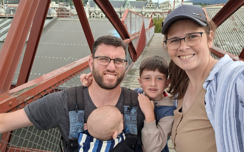 Rachael Walthew and her family