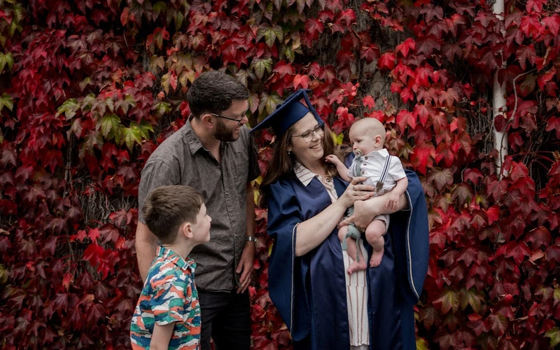 Rachael Walthew on her graduation day