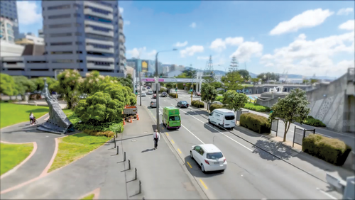 Wellington traffic timelapse - frame