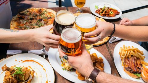 Pizza and Drinks